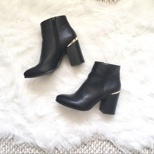 Forever 21 Gold Rimmed Booties